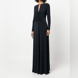NWT Hasteon Deep Blue Long Sleeve Jersey Gown